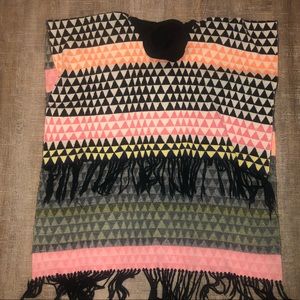 Mara Hoffman hi lo turtleneck poncho